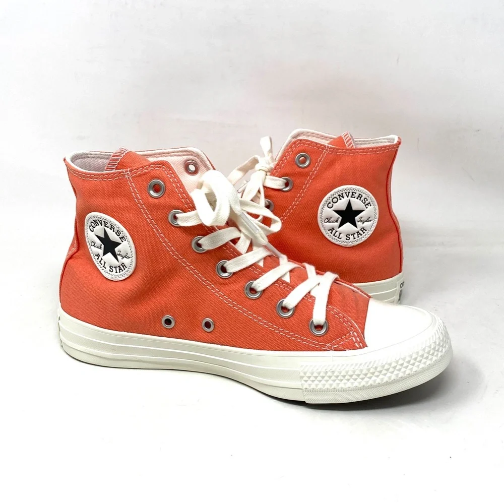 Converse Ctas High Top Shoes For Women Orange Sneakers Casual Canvas A02203F_5